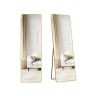 SONGMICS Standing Mirror, Rectangular, Gold, 150 × 40 cm