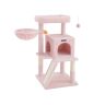 Kissan raapimapuu 61,5x85,2x96cm, pinkki/beige
