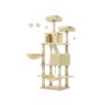 Kissan raapimapuu 99,5x54,5x168cm, beige/beige