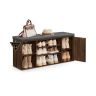 Eteisen penkki SONGMICS HOME, Säädettävät avohyllyt, 104 × 48 × 30,5 cm