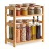 Maustehylly SONGMICS, 2 tasoa, Beige, 41 × 41 × 18,6 cm