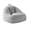 Pouf Mark Adler Comfy 4.0, with backrest, Grey, 23 × 43 × 43 cm