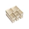 12 vaatesäilytyslaatikon setti, beige