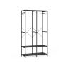 Открытый шкаф 40x94,5x180см., черный