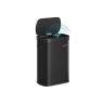 SONGMICS Sensor Trash Can, 50 l, Black, 42.5 × 58.7 × 27.1 cm