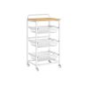 VASAGLE serving trolley, 4-tier, with pull-out baskets