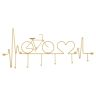 Wall-mounted clothes rack Bicycle, 59 × 26.5 × 3.2 cm