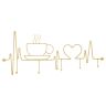 Wall-mounted clothes rack Breakfast, 60 × 26.7 × 3.8 cm