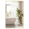 SONGMICS Wall Mirror, Can be hung horizontally or vertically, Gold, 91 × 61 cm