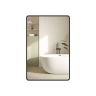 SONGMICS Wall Mirror, Can be hung horizontally or vertically, Black, 91 × 61 cm