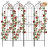 Puutarharistikot VEVOR EKHPJ220-4, 4 kpl, Musta, 52,5 × 220 cm