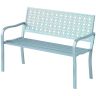 Садовая скамейка Outsunny 127x63x85 см, светло-голубая.