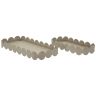 Set of rectangular trays Saturn, 2 pcs, 40 × 4.5 × 16.5 cm; 29 × 4.5 × 12 cm