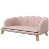 Koiranpeti PawHut 98.5x60.5x35.5cm., pinkki/vaaleanruskea