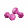 Käsipainosetti 2 x 1 kg, pinkki