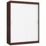 Wardrobe NORE CLP Mono 150, темно-коричневый/белый