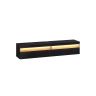 TV cabinet VASAGLE LTV133B02, wall-mounted, Black, 147 × 35 × 30 cm