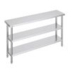 Коммерческий стол для приготовления пищи из нержавеющей стали, 35,6 x 152,4 см.