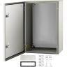 Стальная электромонтажная коробка NEMA 4X 60x40x25 см, степень защиты IP66, водонепроницаемая и пылезащитная.