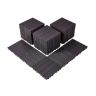 Lukittavat muoviset terassilaatat, 54 kpl, 30 x 30 cm, tummanruskeat