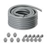 Joustava PVC-sähköputki 12,7 mm, 30,5 m, ei-metallinen