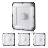 4 LED-kattovalaisinta, 80W, 5000K, IP65, 256x256 mm