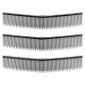 Nurmikonlakaisimen vaihtoharjat VEVOR 919-002B, 3 kpl, Mustat, 59,5 × 10,5 cm