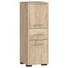 Kylpyhuonekaappi AkordV2 FIN 2D 1SZ, 2 ovea, 1 laatikko, Ruskea, 30 × 85 × 30 cm