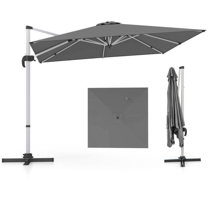 Rantavarjo 300x300x261 cm, harmaa