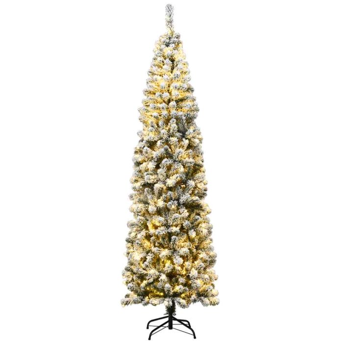 Tekoinen LED-kuusi 67x225cm, vihreä/valkoinen