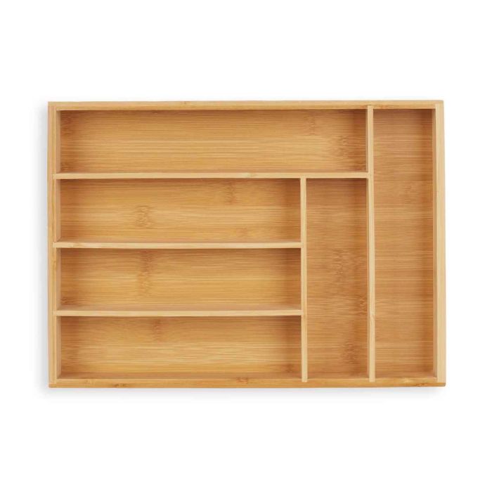 Ruokailuvälinetarjotin 5x25,5x35,5cm, vaaleanruskea