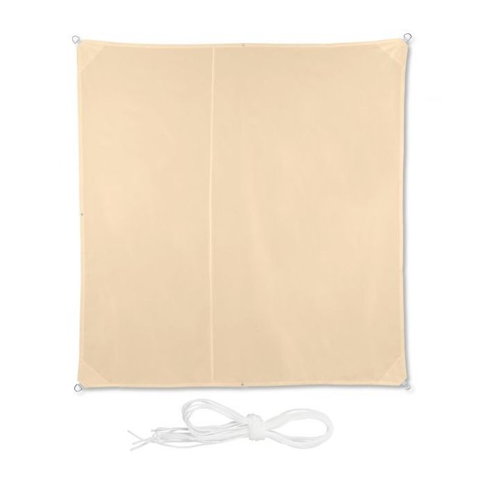 Neliömäinen markiisi auringosta 300x300cm, beige väri