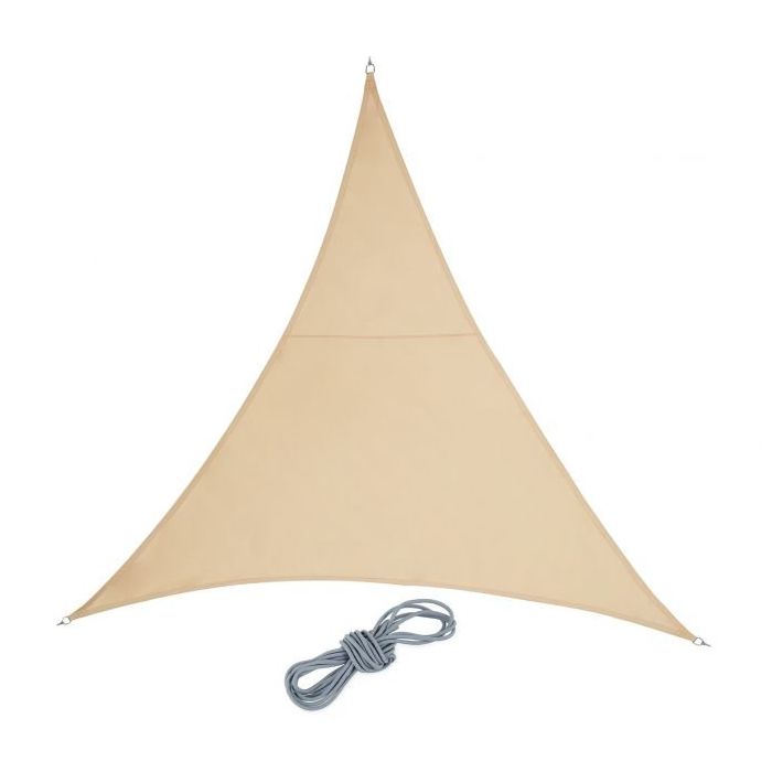 Kolmion muotoinen markiisi 300x300x300cm, beige