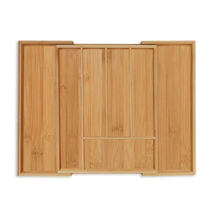 Ruokailuvälinetarjotin 5x47x36cm, vaaleanruskea