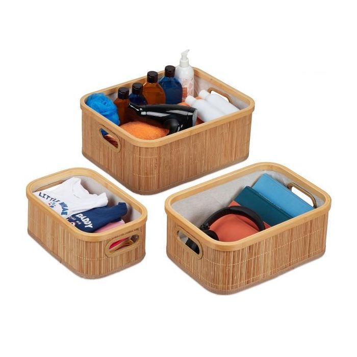 3 koria, beige/vaaleanruskea