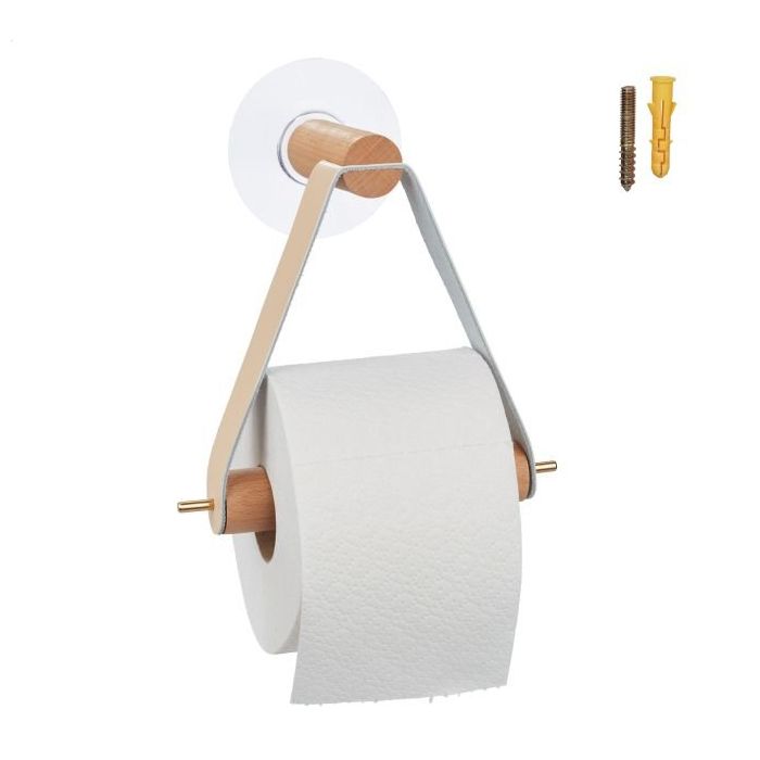 WC-paperiteline 18x18x8cm, vaaleanruskea/beige väri