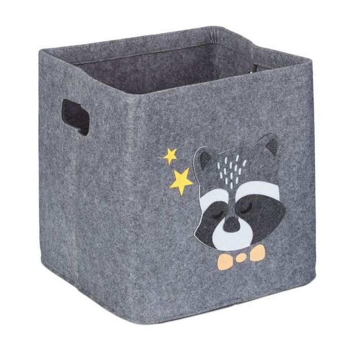 Taitettava laukku 33x33x33cm., harmaa/keltainen/musta
