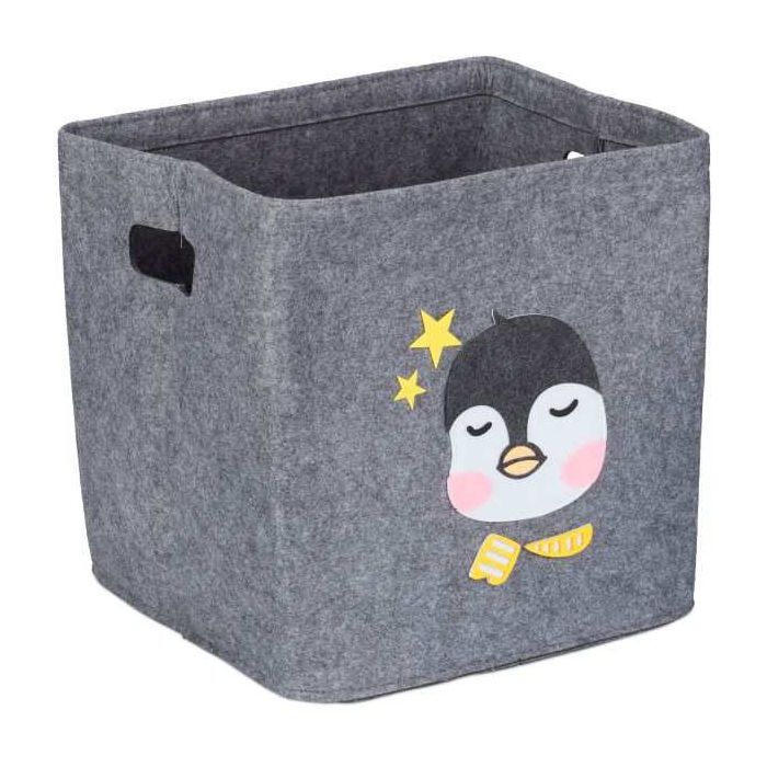 Taitettava laukku 33x33x33cm., harmaa/keltainen/valkoinen