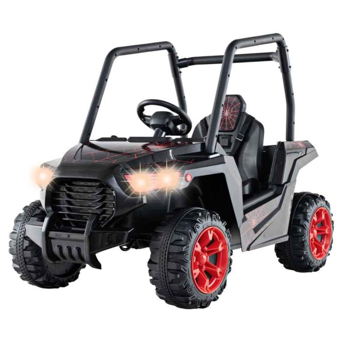 Lasten sähköauto 116x68x85cm, musta/punainen