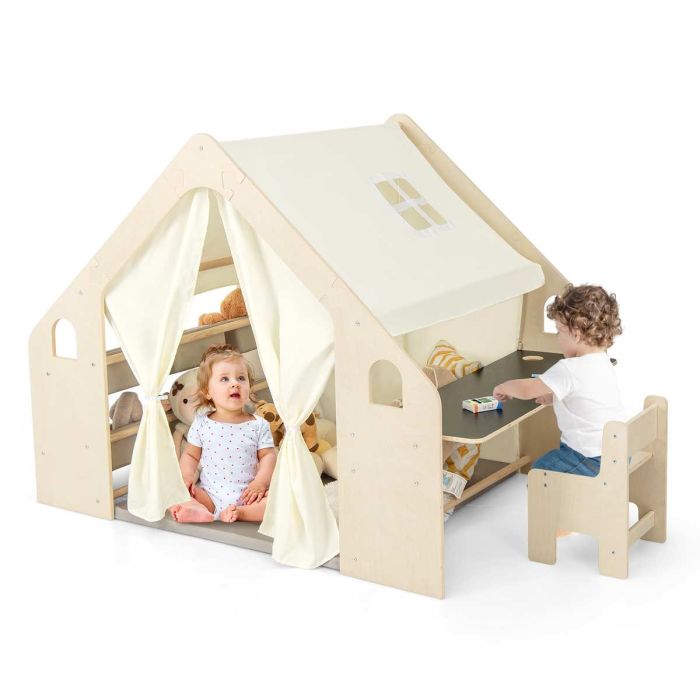 Игровая палатка 145x98x113см, светло-коричневого цвета