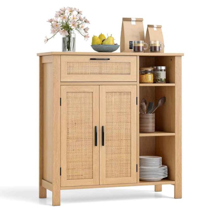 Кухонный шкаф 75x30x80см, светло-коричневого цвета