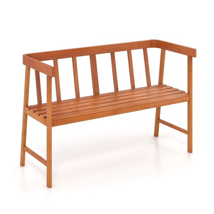 Садовая скамейка 110x46x72 см, светло-коричневого цвета