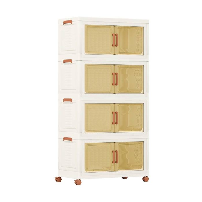 Книжный шкаф 68,5x37,5x140см, белый/коричневый цвет