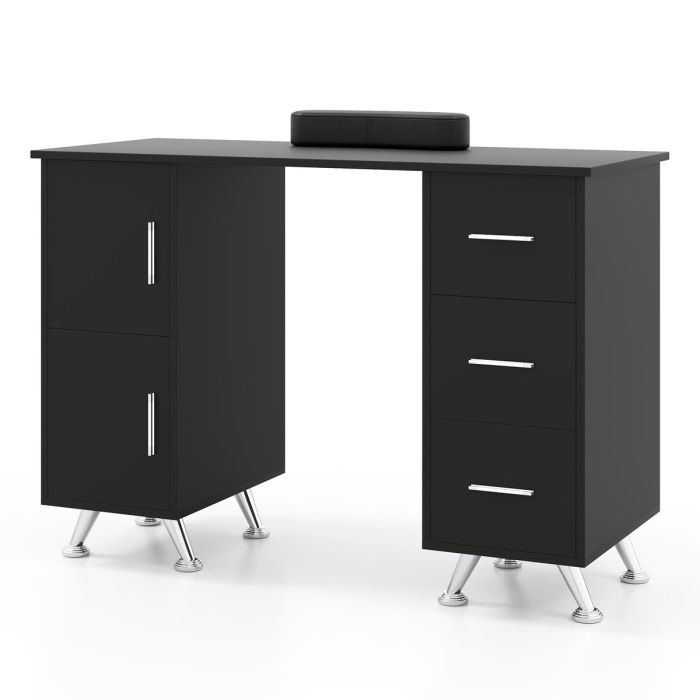 Стол для маникюра 108x45x76см, черного цвета