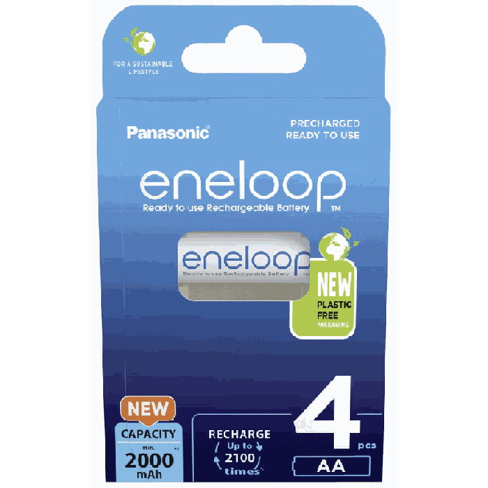 AA-akut Panasonic ENELOOP BK-3MCDE/4BE, 4 kpl