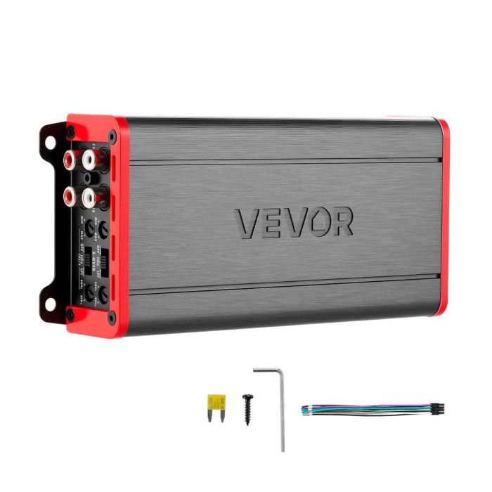 Autovahvistin VEVOR MXD400.4, 4 kanavaa, Harmaa, 18,9 × 8,5 × 4,1 cm