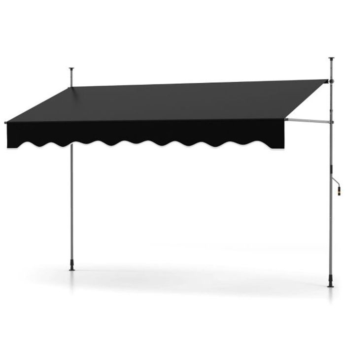 Markiisi 300x180x300cm, musta väri