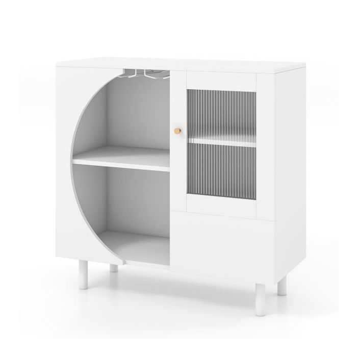 Buffet 80x30x80cm, valkoinen väri
