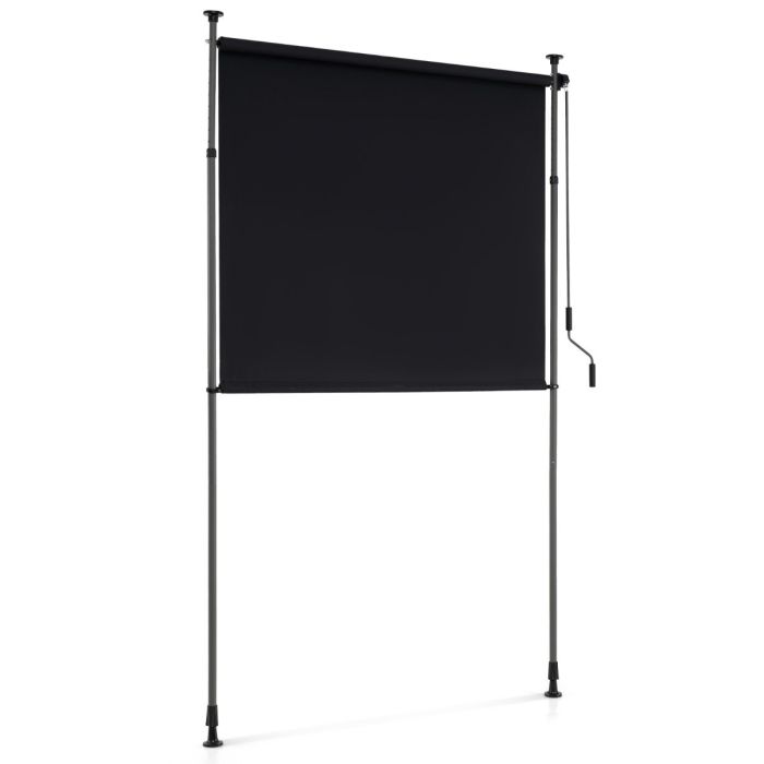 Pystysuora markiisi 200x310cm, musta