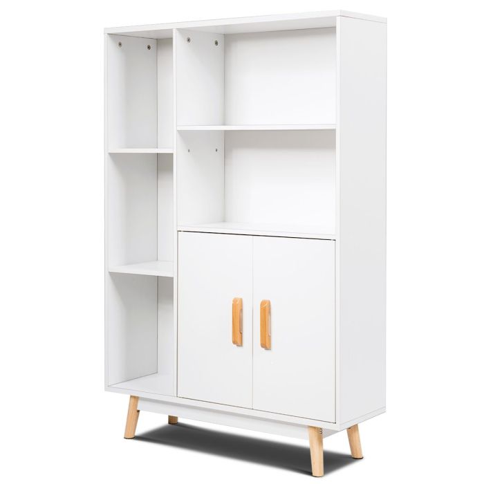 Напольная полка 80x24x119см, белого цвета